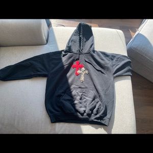 Black custom hoodie